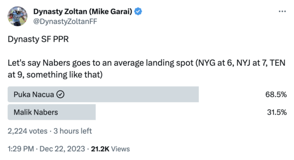 Zoltan's tweet